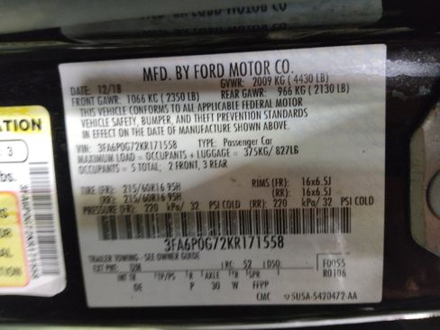 Used 2019 Ford Fusion S image 33