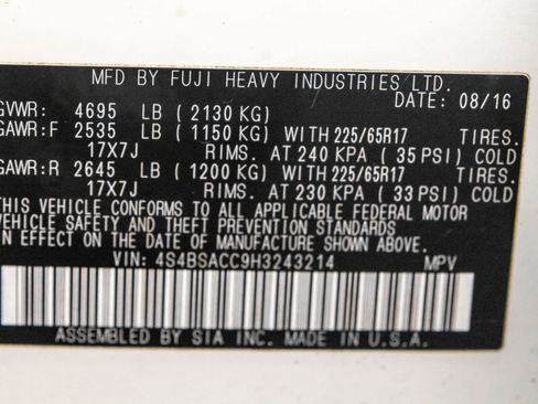 Used 2017 Subaru Outback 2.5i Premium image 45