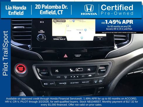 Certified 2022 Honda Pilot TrailSport image 11