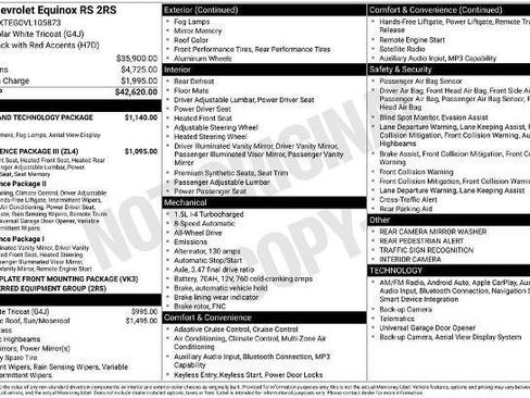 New 2027 Chevrolet Equinox RS w/ Safety and Technology Package AWD/4WD image 3