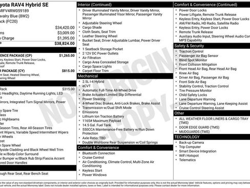 Used 2024 Toyota RAV4 SE w/ Convenience Package AWD/4WD image 22