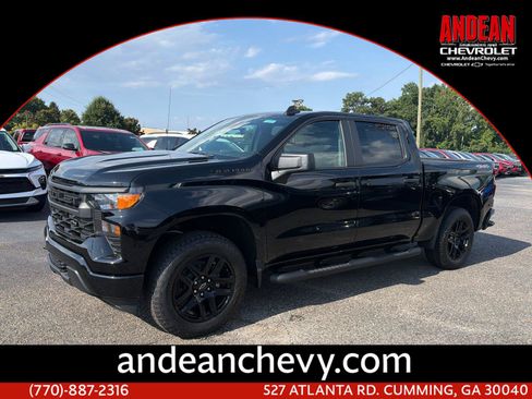 New 2026 Chevrolet Silverado 1500 Custom w/ Turbomax Blackout Package AWD/4WD image 1