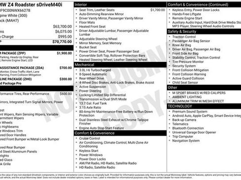 Used 2022 BMW Z4 M40i w/ Premium Package image 33