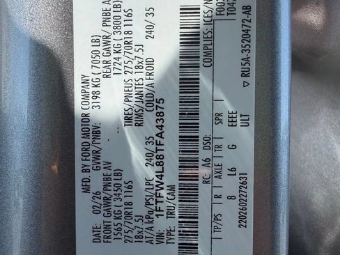 Used 2026 Ford F150 Tremor w/ Equipment Group 402B MID AWD/4WD image 29