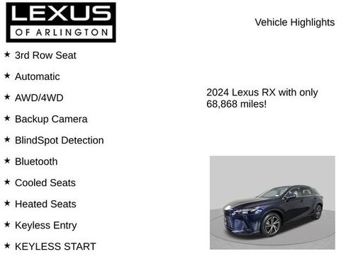 Certified 2024 Lexus RX 350 Premium w/ Convenience Package AWD/4WD image 8