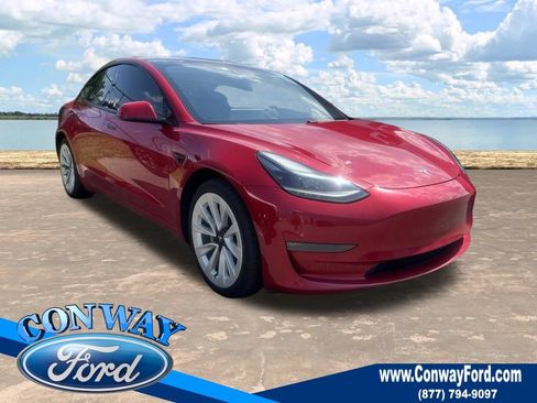 Used 2021 Tesla Model 3 Long Range AWD/4WD image 1