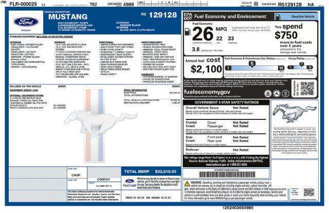 Certified 2024 Ford Mustang Coupe RWD image 10