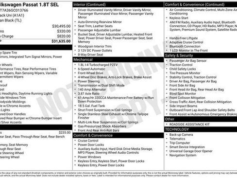 Used 2016 Volkswagen Passat 1.8T image 10