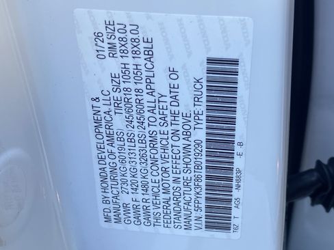 New 2026 Honda Ridgeline Black Edition image 19