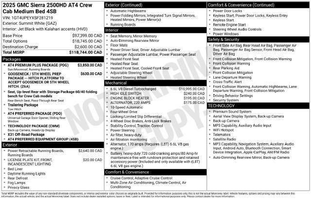 Used 2025 GMC Sierra 2500 AT4 w/ AT4 Premium Plus Package AWD/4WD image 21