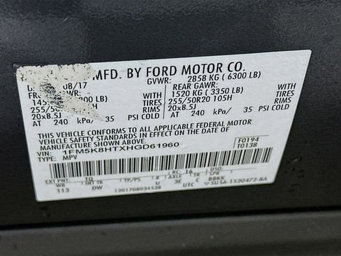 Certified 2017 Ford Explorer Platinum image 37