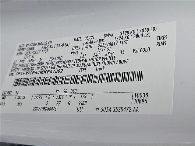 Used 2021 Ford F150 XLT w/ Equipment Group 301A Mid AWD/4WD image 21