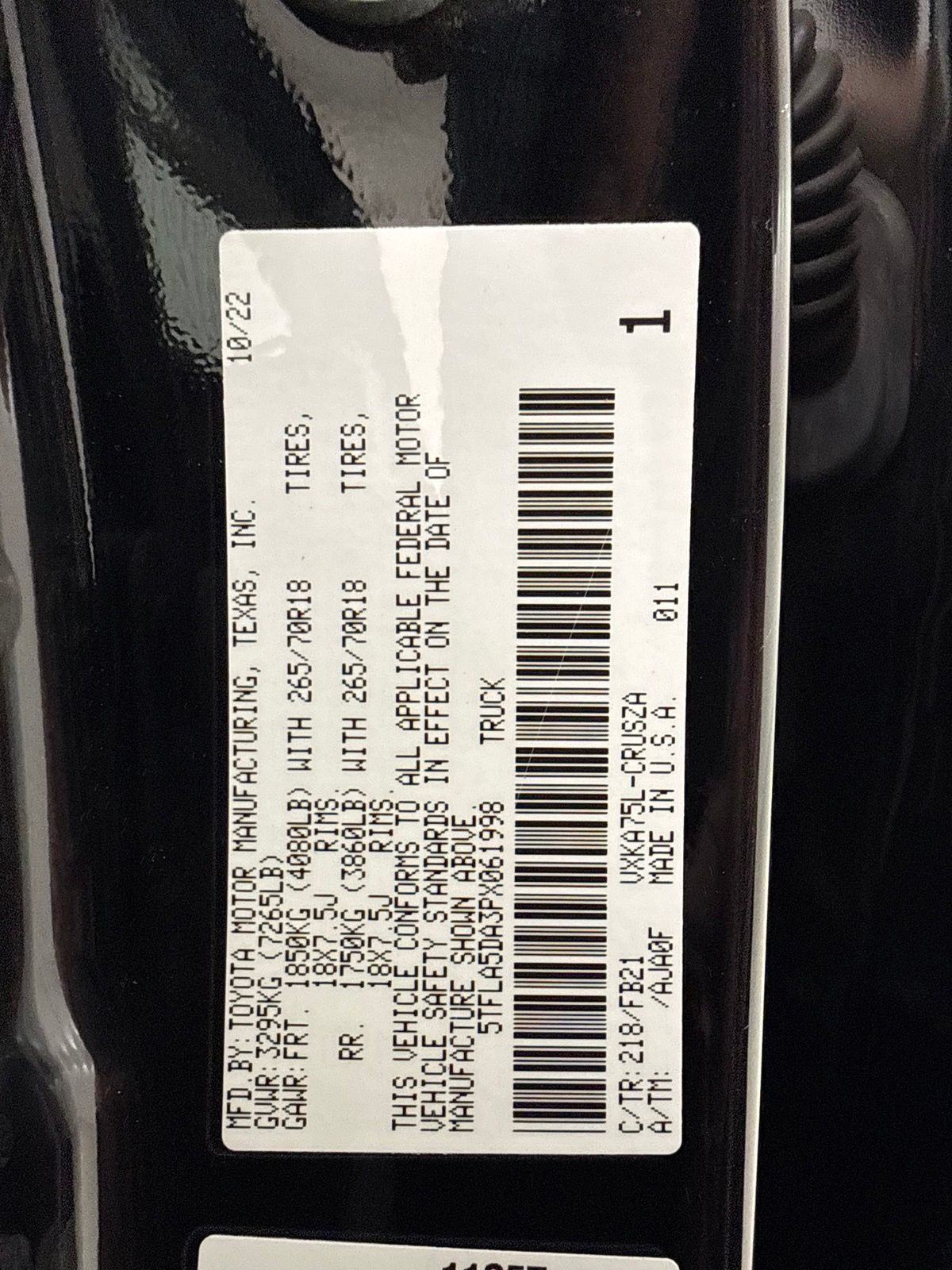 Used 2023 Toyota Tundra SR5 w/ SR5 Convenience Package AWD/4WD image 15
