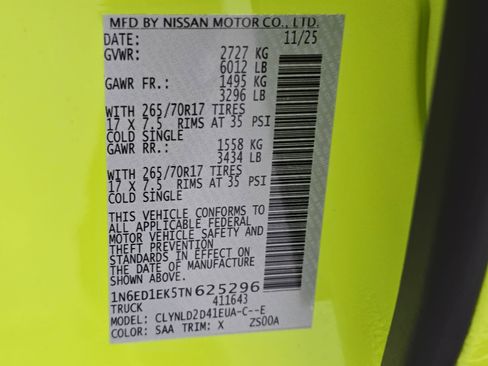 New 2026 Nissan Frontier PRO-4X image 34