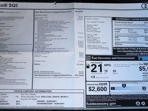 Used 2023 Audi SQ5 Premium Plus w/ Premium Plus Package image 94