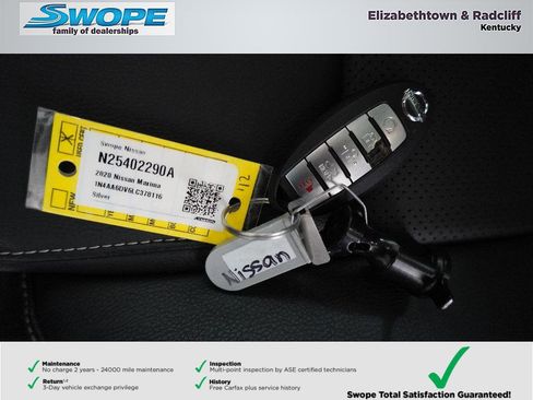 Certified 2020 Nissan Maxima 3.5 SL w/ Floor Mat Group image 31