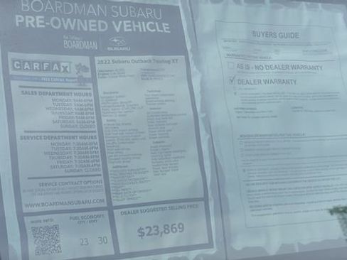 Used 2022 Subaru Outback Touring XT AWD/4WD image 26