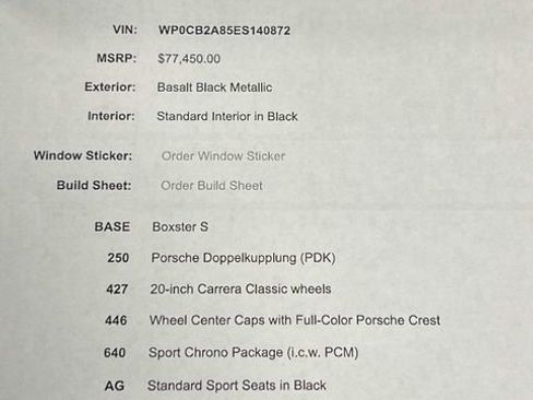 Used 2014 Porsche Boxster S image 89