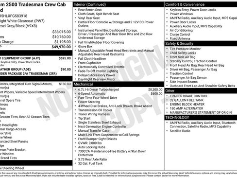 Used 2015 RAM 2500 Tradesman w/ Popular Equipment Group image 1