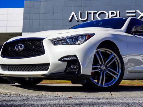 Used 2022 INFINITI Q50 Red Sport 400 w/ Carbon Fiber Package image 2