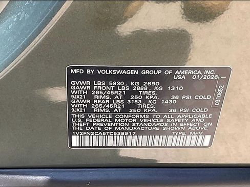 Used 2026 Volkswagen Atlas SEL Premium R-Line AWD/4WD image 34