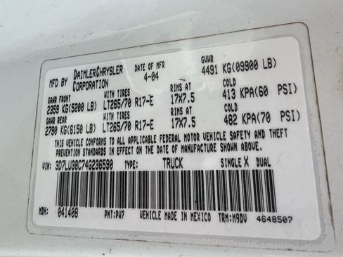 Used 2004 Dodge Ram 3500 Truck SLT w/ Trailer Tow Group image 77