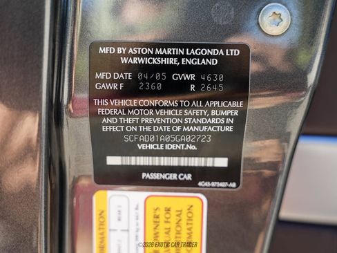 Used 2005 Aston Martin DB9 Coupe RWD image 46