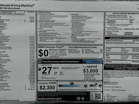 New 2026 BMW 740i xDrive image 17