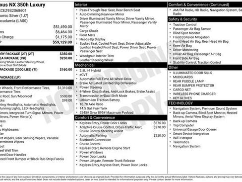 Used 2025 Lexus NX 350h AWD w/ Accessory Package (2T) image 12