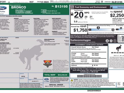 Used 2022 Ford Bronco Outer Banks AWD/4WD image 5