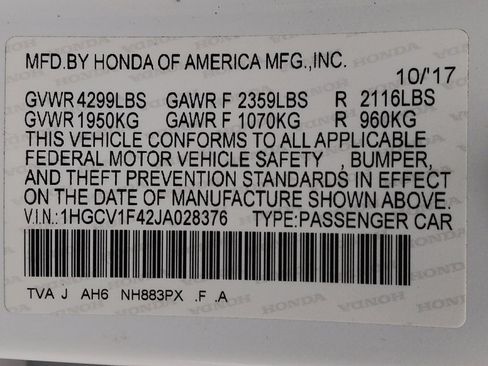 Used 2018 Honda Accord EX image 33
