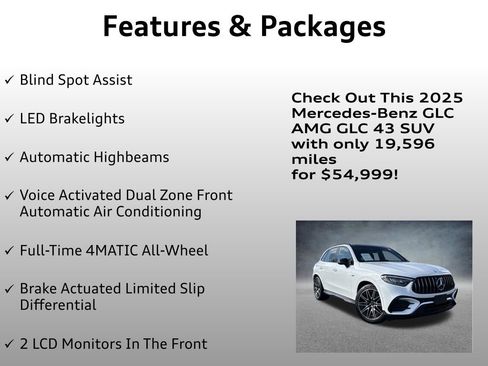 Used 2025 Mercedes-Benz GLC 43 AMG 4MATIC image 8
