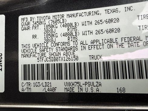 New 2026 Toyota Tundra Limited image 20