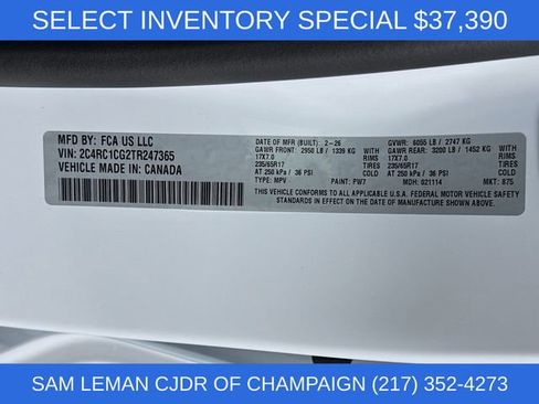 New 2026 Chrysler Voyager LX FWD image 32
