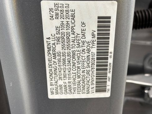 New 2026 Honda Pilot Touring image 27