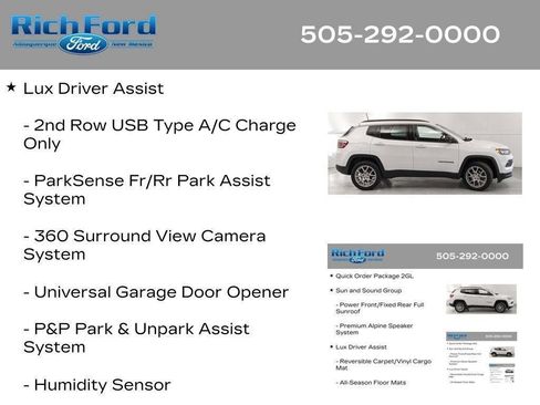 Used 2022 Jeep Compass Latitude w/ Sun and Sound Group AWD/4WD image 42
