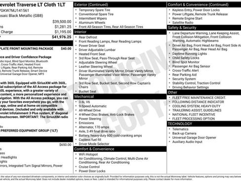 Used 2021 Chevrolet Traverse LT AWD/4WD image 3
