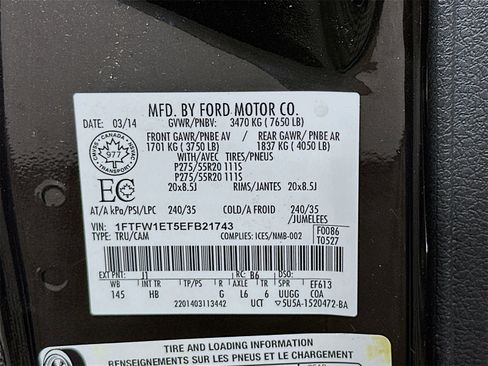 Used 2014 Ford F150 Lariat w/ Equipment Group 502A Luxury image 34