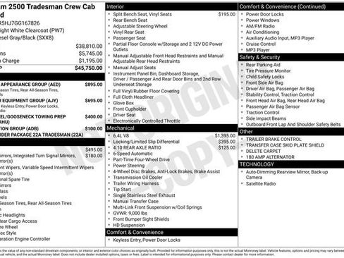 Used 2016 RAM 2500 Tradesman w/ Chrome Appearance Group image 15