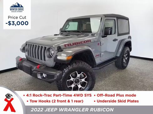 Used 2022 Jeep Wrangler Rubicon w/ LED Lighting Group image 1