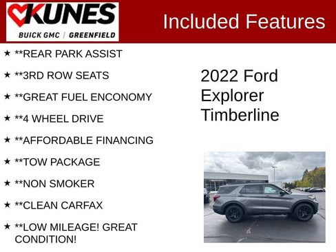 Used 2022 Ford Explorer Timberline w/ Timberline Technology Package image 3