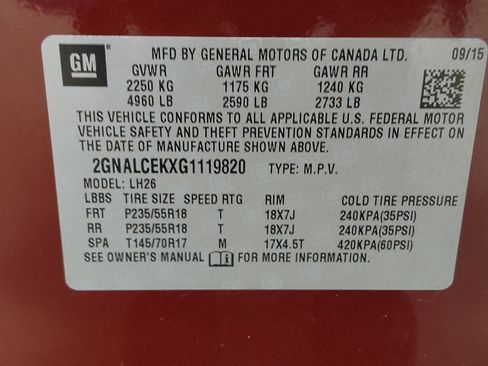 Used 2016 Chevrolet Equinox LT FWD image 33