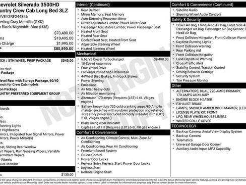 Used 2024 Chevrolet Silverado 3500 High Country AWD/4WD image 26
