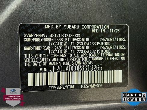 Certified 2024 Subaru Crosstrek 2.0i Premium w/ Crosstrek Mirror Package image 29