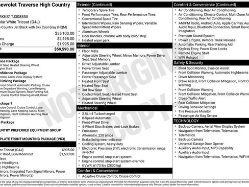 New 2026 Chevrolet Traverse High Country FWD image 5
