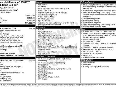 Used 2024 Chevrolet Silverado 1500 RST w/ Z71 Off-Road Package AWD/4WD image 7