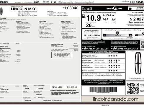 Used 2017 Lincoln MKC Select w/ Select Plus Package image 50