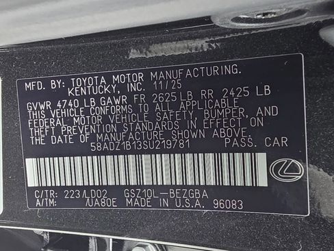 New 2025 Lexus ES 350 w/ Premium Package image 31