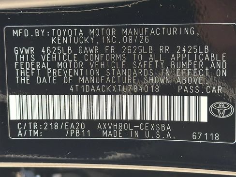 New 2026 Toyota Camry SE FWD image 38