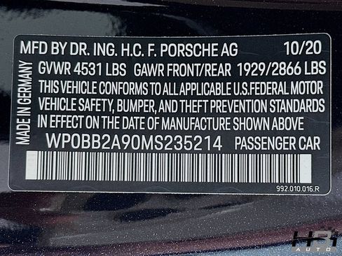 Used 2021 Porsche 911 Targa 4S AWD/4WD image 18